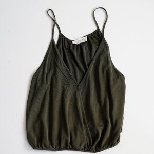 It's Too Cool For School | Olive Green Tank Top | Size M